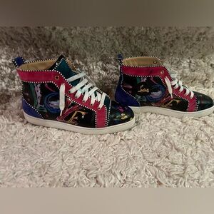 Christian Louboutin Mens Louis Orlato Flat Black